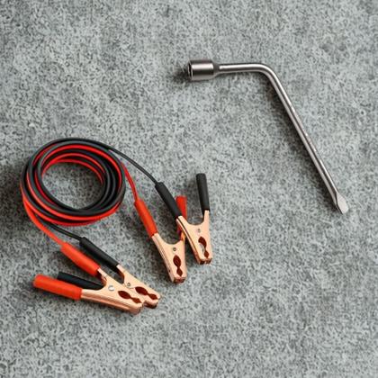 Imagem de Kit Chave De Roda 23mm Mais Cabo De Carga De Bateria 600A