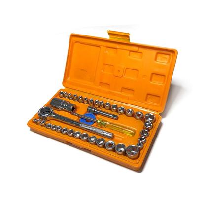 Imagem de Kit Chave Jogo Catraca Soquete 40 peças Pró Euro