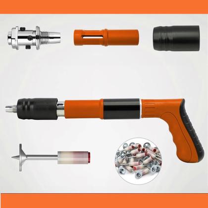 Imagem de Kit Chave Rebitadeira Profissional Rebitador De Pregos Rebites Com Maleta E Acessórios