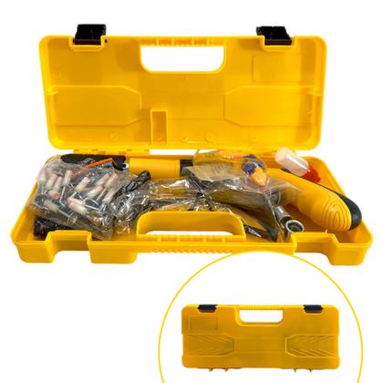 Imagem de Kit Chave Rebitadeira Profissional Rebitador De Pregos Rebites Com Maleta E Acessórios