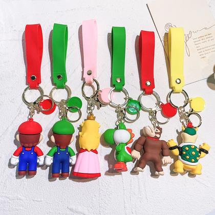 Imagem de Kit Chaveiro Mario & Princesa Personagem Coleção Chave Carro