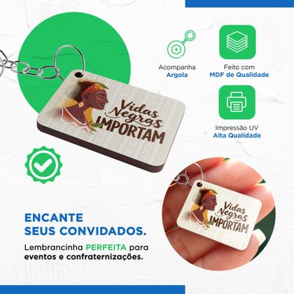 Imagem de Kit Chaveiro MDF Consciência Negra 20 de Novembro