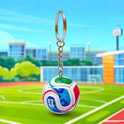 Imagem de Kit Chaveiros Bola e Taça Copa do Mundo 2026 Colecionável