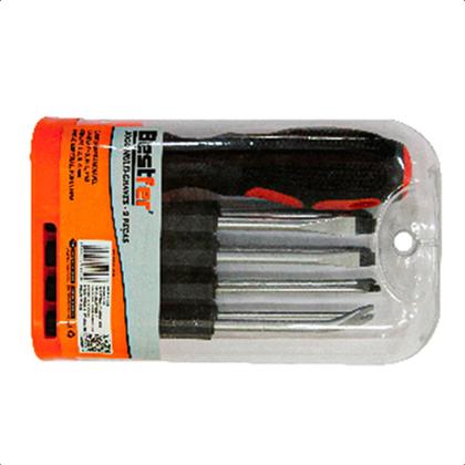 Imagem de Kit Chaves 9 Peças Fenda Phillips Chaves Especial Bestfer