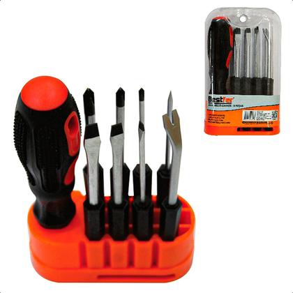 Imagem de Kit Chaves 9 Peças Fenda Phillips Chaves Especial Bestfer