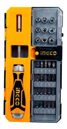 Imagem de Kit Chaves Bits Encaixe 1/4- Profissional 33 Peças Ingco