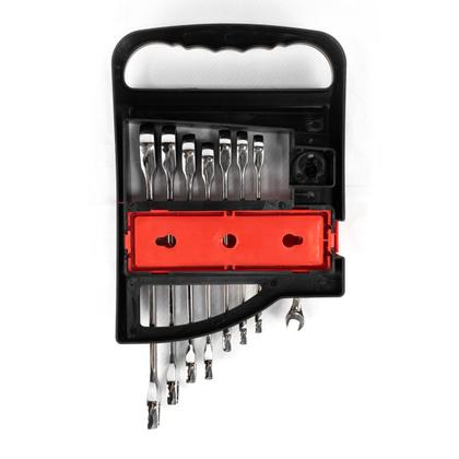 Imagem de KIT CHAVES COMBINADA COM CATRACA 8PCS 8 a 19MM CROMO VANADIO