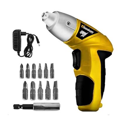 Imagem de Kit Chaves Jogo Catraca 40 Peças + Parafusadeira Com 11 Bits