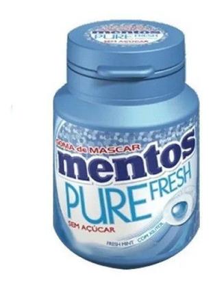 Imagem de Kit Chiclete Mentos 6x56g Garrafinha Fresh Mint