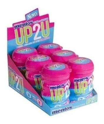 Kit Chiclete Mentos 6x56g Garrafinha Up2u Imagem de Kit Chiclete Mentos 6x56g Garrafinha Up2u
