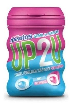Kit Chiclete Mentos 6x56g Garrafinha Up2u Imagem de Kit Chiclete Mentos 6x56g Garrafinha Up2u
