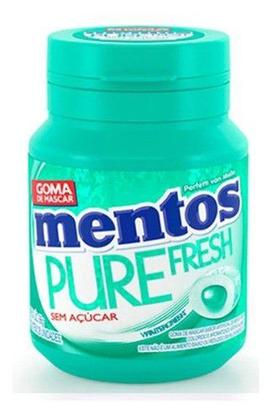 Kit Chiclete Mentos 6x56g Garrafinha Wintergreen Imagem de Kit Chiclete Mentos 6x56g Garrafinha Wintergreen
