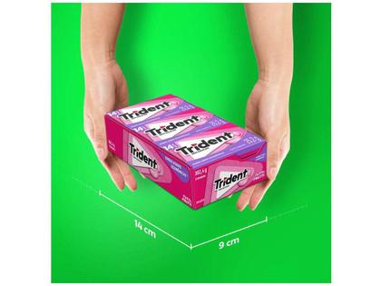Kit Chiclete Trident Duradouro Tutti-Frutti 2 - Display com 12 Pacotes com 14 Unidades Cada 25,2g Imagem de Kit Chiclete Trident Duradouro Tutti-Frutti 2