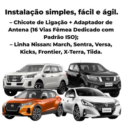 Imagem de Kit Chicote e Adaptador de Antena para Carro Linha Nissan Expex