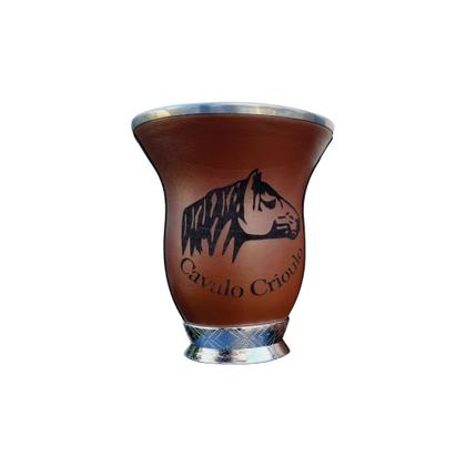 Imagem de Kit Chimarrão Completo 5 Itens Marrom Cavalo Crioulo