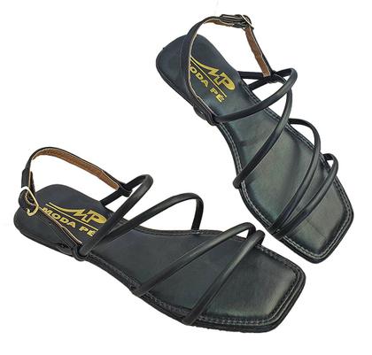 Imagem de Kit Chinelo e Rasteira Moda Pé 2 Pares Multicolorido