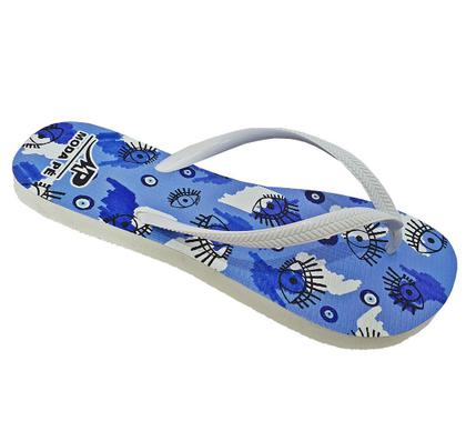 Imagem de Kit Chinelo e Rasteira Moda Pé 2 Pares Multicolorido