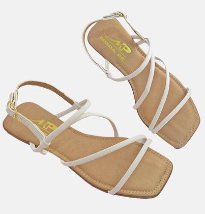 Imagem de Kit Chinelo e Rasteira Moda Pé 2 Pares Multicolorido