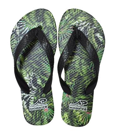 Imagem de Kit Chinelo e Rasteira Moda Pé 2 Pares Multicolorido