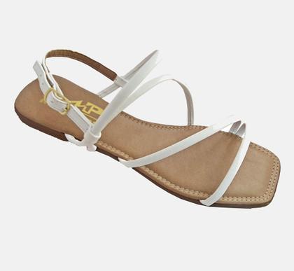 Imagem de Kit Chinelo e Rasteira Moda Pé 2 Pares Multicolorido