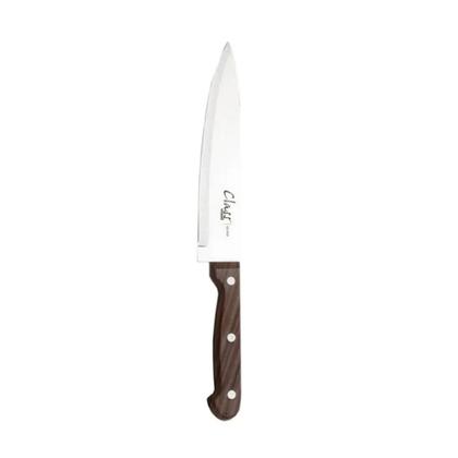 Imagem de Kit Churrasco 3 pc (1 caixa organizadora plástica 8 l c/tampa + 1 Faca de 29,5 cm + 1 Chaira de 23,8 cm INOX WOOD)