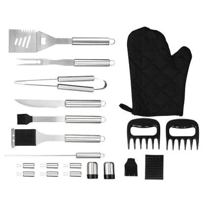 Imagem de Kit Churrasco 31 Peças Completo Aço Inox Com Maleta de Transporte Grillrelax