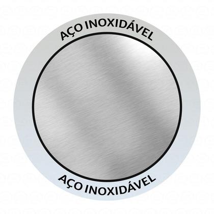 Imagem de Kit Churrasco com Avental - 8 Peças Inox c/ Madeira