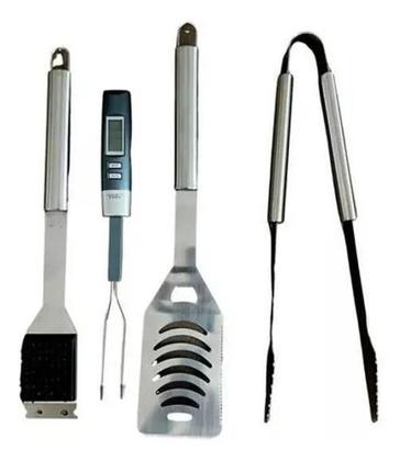 Imagem de Kit Churrasco Com Termômetro Digital Grill Fork