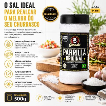 Imagem de Kit Churrasco Gonzalo Sal Parrilla Tempero para Carnes e Grelhados
