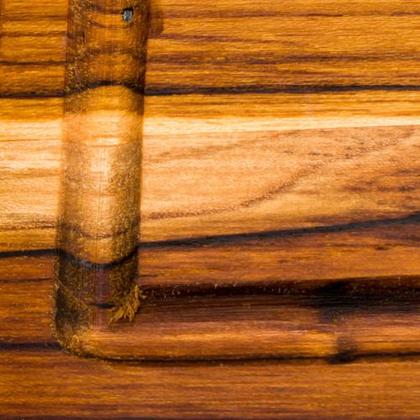 Imagem de Kit Churrasco Tabua De Carne Corte Madeira Gaveta Com Faca