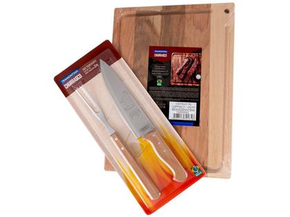 Imagem de Kit Churrasco Tramontina 40x28x3,7cm 3 Peças