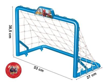 Imagem de Kit Chute A Gol Homem Aranha - 2 Traves + Bola - Líder