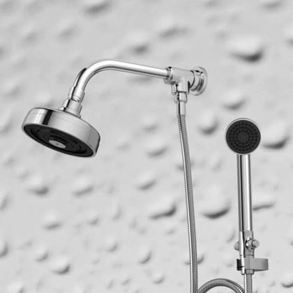 Imagem de Kit Chuveiro Acqua Plus Com Desviador Universal E Ducha Max Cromada Deca
