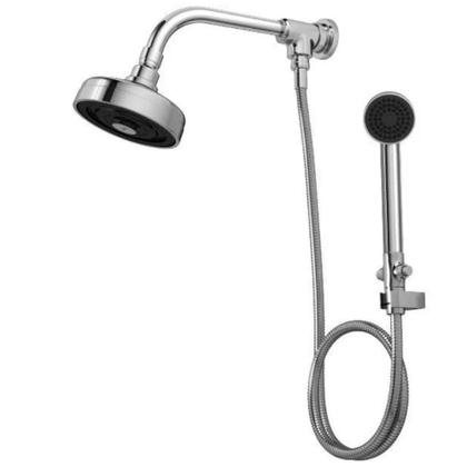 Imagem de Kit Chuveiro Acqua Plus Com Desviador Universal E Ducha Max Cromada Deca