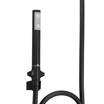 Imagem de Kit Chuveiro Acqua Plus Flexivel PVC Black Matte 1990.BL.STD.KIT.MT Deca