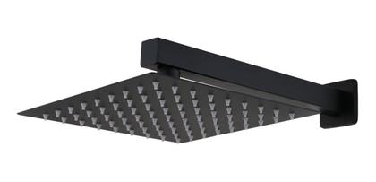 Imagem de Kit Chuveiro Banheiro Square Preto C/ Acabamento Monocomando