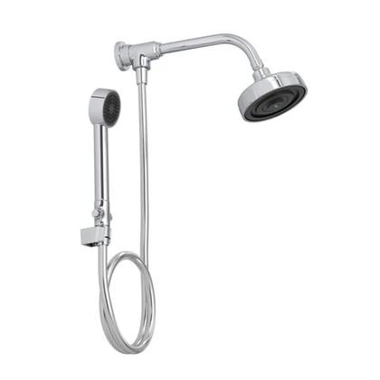 Imagem de Kit Chuveiro Universal com Desviador Redondo Cromado de Parede Jato Linear Deca