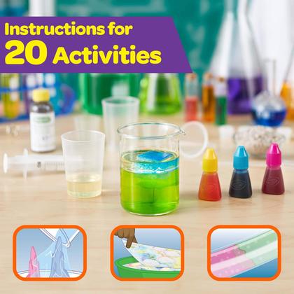 Imagem de Kit científico Crayola Liquid Water Experiments para crianças com mais de 8 anos