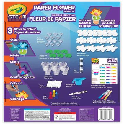 Imagem de Kit científico Crayola Steam Paper Flower com 12 flores