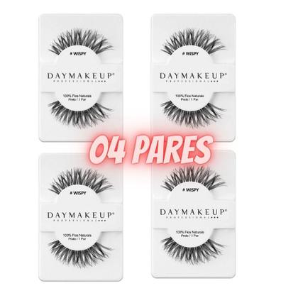 Imagem de Kit Cilios Postiços Com 04 Pares Wispy Daymakeup Human Hair