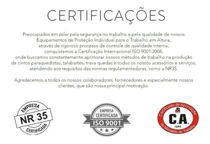 Imagem de Kit Cinto 3 Pontos com Talabarte Elastizado Dg6002 Dg8015