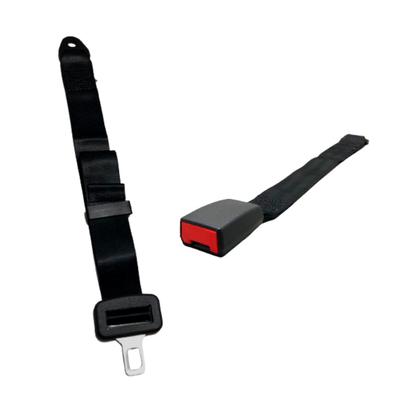 Imagem de Kit Cinto Preto Opala Coupê Estático 3 Ponto Abdominal Fêmea