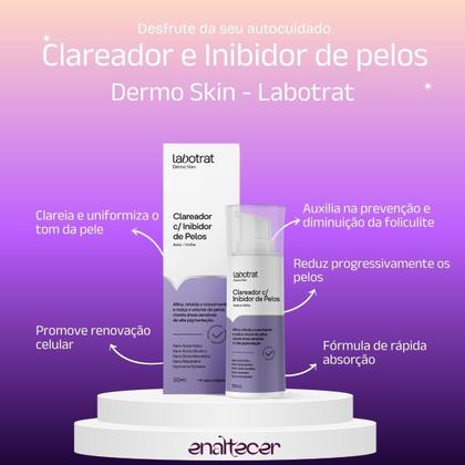 Imagem de Kit Clareador Axilas e Virilha e Inibidor de Pelos Combate a Foliculite Hidrata Labotrat Dermo Skin