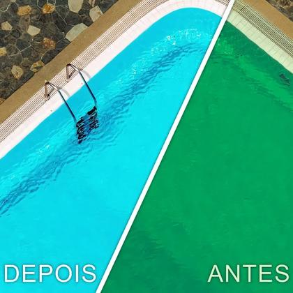 Imagem de Kit Clarificante Hidrofloc E Algicida Choque Hcl 1L Hidroall