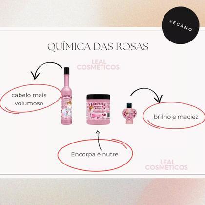 Imagem de Kit Cliente Química das Rosas Coiffer(2 Unidades) Aumenta Diâmetro dos Fios