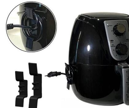 Imagem de Kit Clip Organizador De Cabos Eletrodomésticos  Fios 8 Peças Autoadesivo