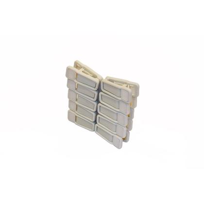 Imagem de Kit Clip Vizapi com 10 5x2x2cm Marfim