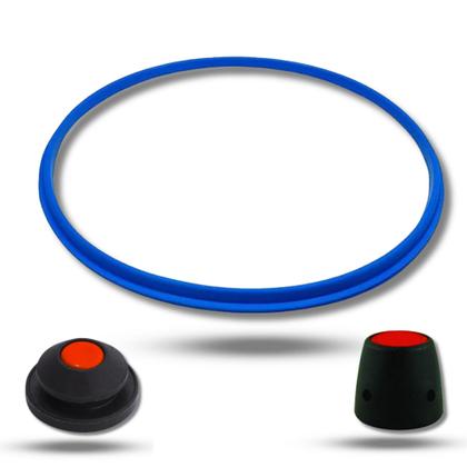 Imagem de Kit Clock Borracha Peso Válvula 7 Litros Para Panela De Pressão Fechamento Interno