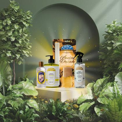 Imagem de Kit Coala Essências Chá Branco, Ameixa Dourada  Limpador Odorizante Sabonete Difusor. Aromas