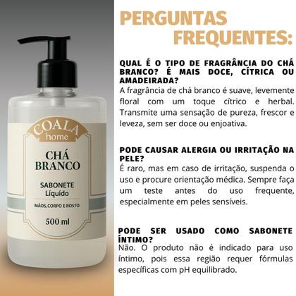 Imagem de Kit Coala Home: 3 Sabonetes Liquidos Chá Branco 500ml